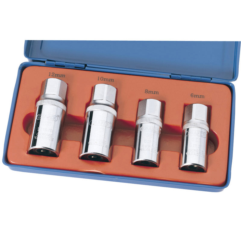 Draper Tools 1/2 Square Drive 4 Piece Stud Extractor Set DRA55641