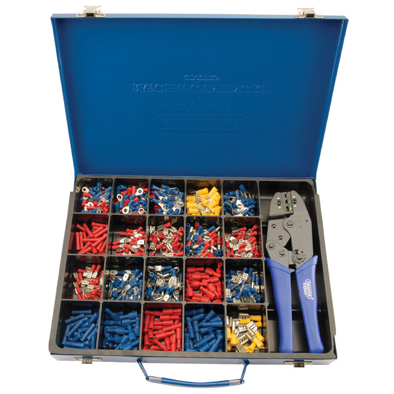 Draper Tools Expert Ratchet Crimping Tool and Terminal Kit DRA56383