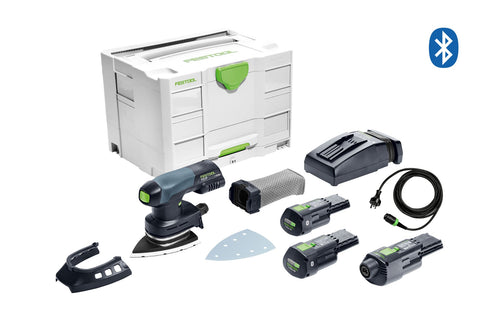 Festool 577516 DTSC 400 18V 100mm x 150mm Cordless Orbital Iron Head Sander Bluetooth 3.0 Ah Set in Systainer - Replaces 575709