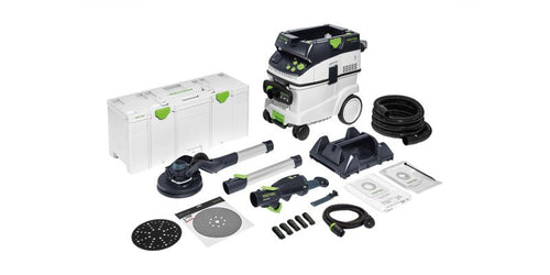 LHS 2 225 PLANEX 225mm Drywall Sander in Systainer with M Class Dust Extractor Set - 576702 -BD