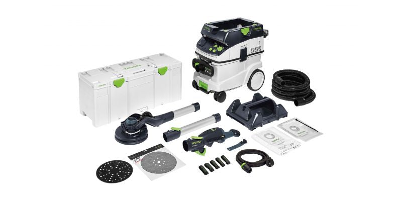 LHS 2 225 PLANEX 225mm Drywall Sander in Systainer with M Class Dust Extractor Set - 576702 -BD