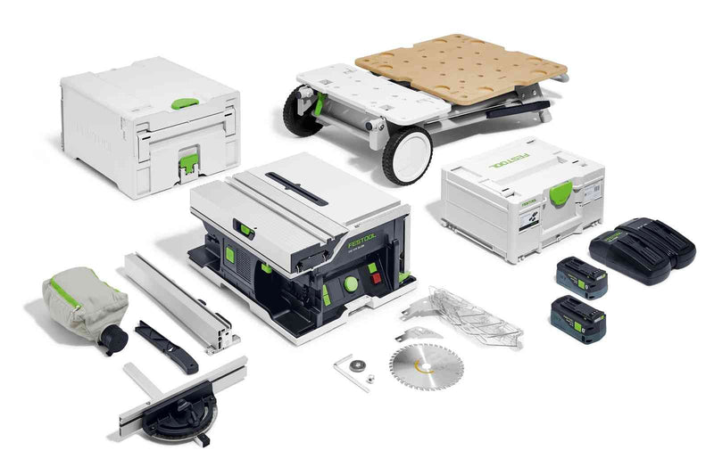 Festool 577381 CSC SYS 50 18V Cordless 168mm Systainer Saw 5.0Ah Bluetooth Set & Underframe