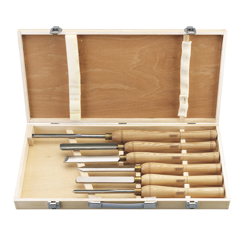 Draper Tools HSS Woodturning Chisel Set (6 Piece) DRA58697