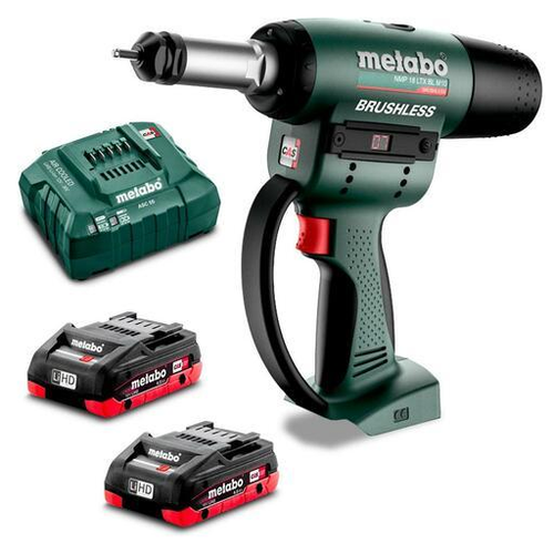 Metabo 18 LTX NMP BL M10 MB 4.0 AU60178800 18V Cordless Brushless Rivet Nut Gun Combo Kit
