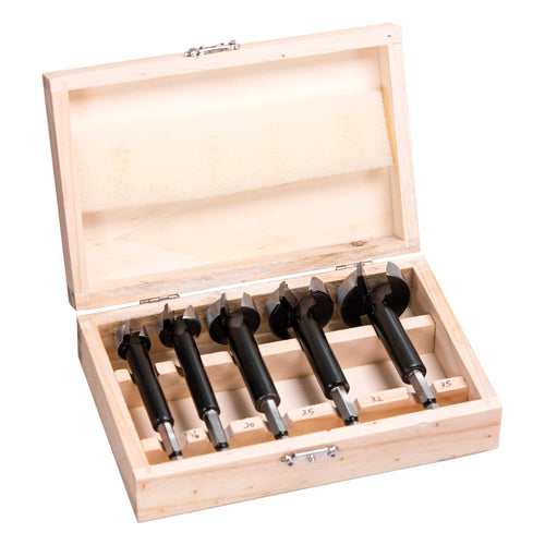 Carbitool 5-Piece Metric Carbide Tipped Forstner Bit Kit
