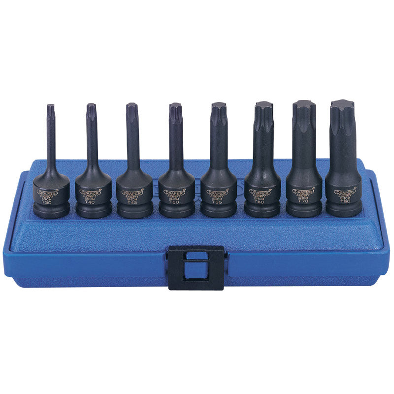 Draper Tools 1/2 Square Drive Draper TX-STAR® Impact Socket Bit Set (8 Piece) DRA60474