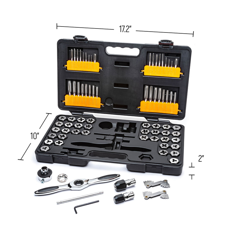 GEARWRENCH 77 PC. SAE/METRIC RATCHETING TAP AND DIE SET 3887