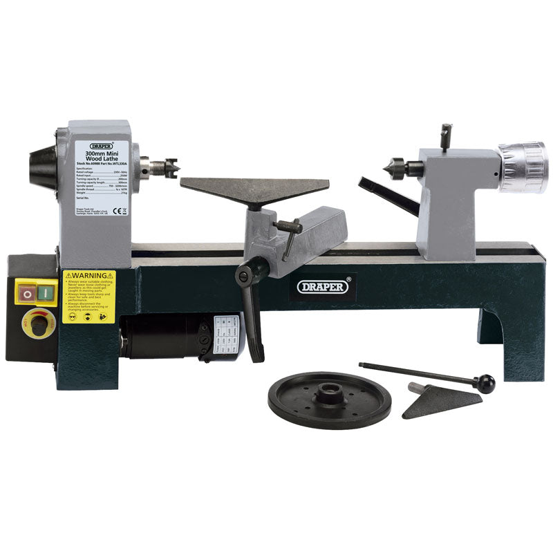Draper Tools VARIABLE SPEED MINI WOOD LATHE (250W) DRA60988