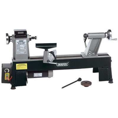 Draper Tools Compact Digital Variable Speed Wood Lathe (550W) DRA60989