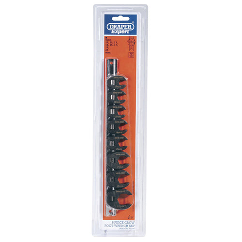 Draper Tools 3/8 Square Drive Crow Foot Spanner Set (8 Piece) DRA61034