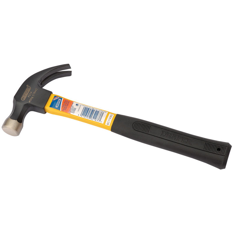 Draper Tools Expert 450G (16oz) Fibreglass Shafted Claw Hammer DRA62163