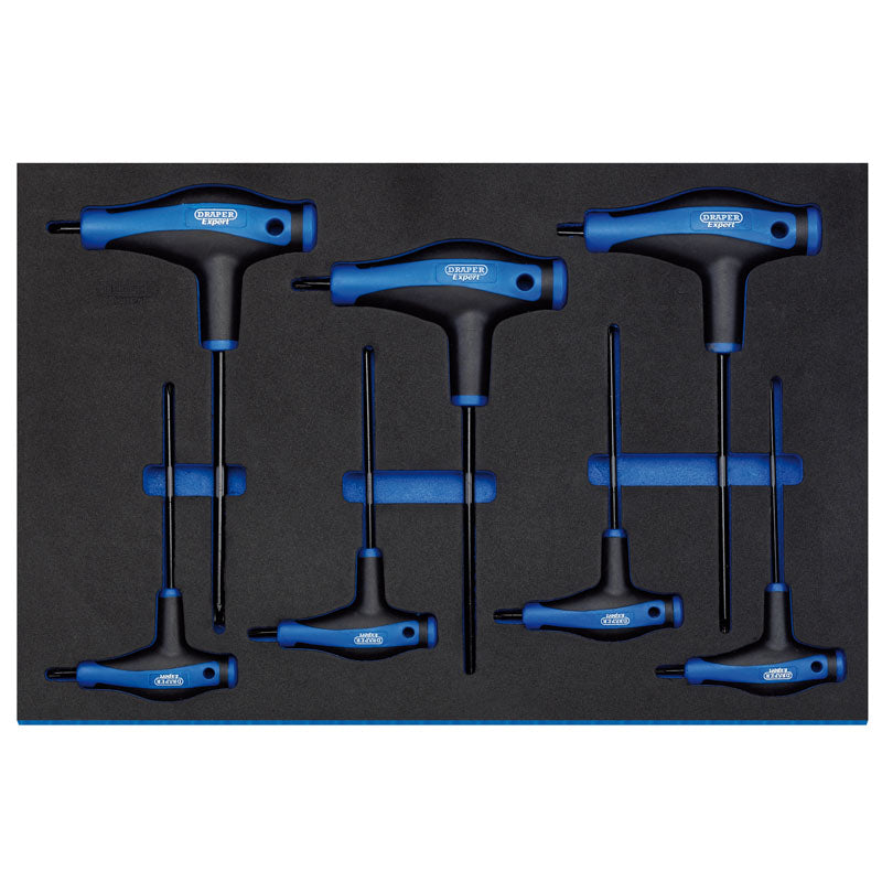 Draper Tools T Handle Draper TX-STAR® Key Set in 3/4 Drawer EVA Insert Tray (7 Piece) DRA63505