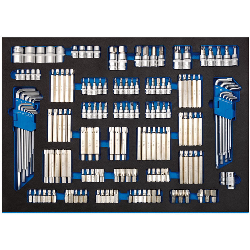 Draper Tools Bit Set in Full Plus Drawer EVA Insert Tray (167 Piece) DRA63516