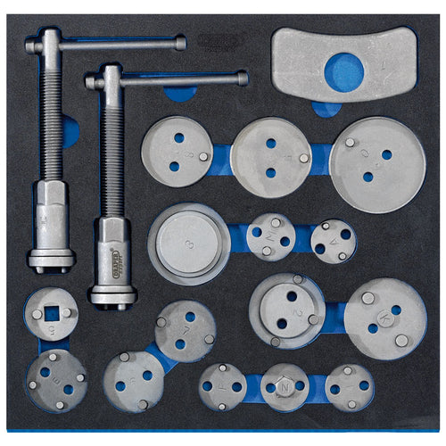 Draper Tools Caliper Windback Kit in 1/2 Drawer EVA Insert Tray (18 Piece) DRA63517