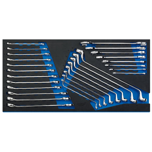 Draper Tools Spanner Set in Full Drawer EVA Insert Tray (28 Piece) DRA63526