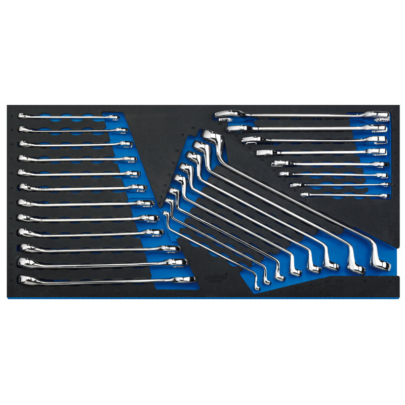 Draper Tools Spanner Set in Full Drawer EVA Insert Tray (28 Piece) DRA63526