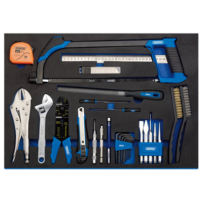 Draper Tools Tool Kit in Full Plus Drawer EVA Insert Tray (36 Piece) DRA63547