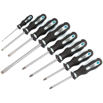 Draper Tools Soft Grip Screwdriver Set (8 Piece) DRA63589