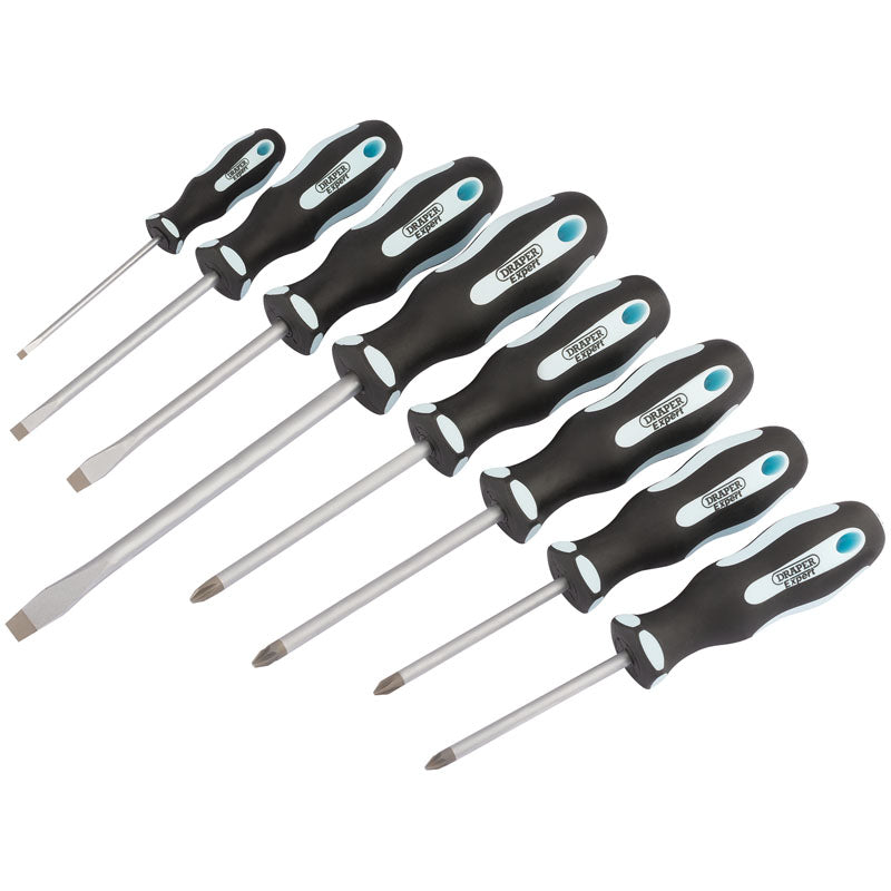 Draper Tools Soft Grip Screwdriver Set (8 Piece) DRA63589