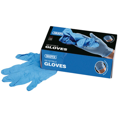 Draper Tools Large Nitrile Gloves (Box of 100) DRA63758