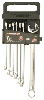 POWEBUILT Long Series Ring & Open End Spanner Set - 7pc Imperial 640436