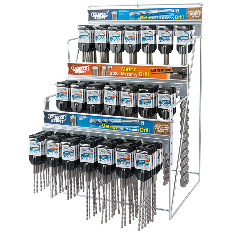 Draper Tools Metric SDS+ Drill Bit Merchandiser (137 Piece) DRA64049