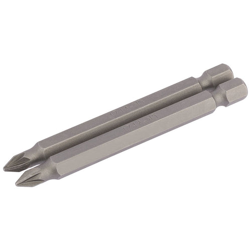 Draper Tools No.1 1/4 Hex. PZ Type Insert Bit 75mm Long x 2 DRA64311