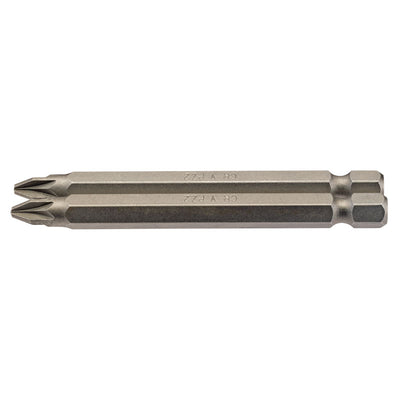 Draper Tools No.2 1/4 Hex. PZ Type Insert Bit 75mm Long x 2 DRA64312