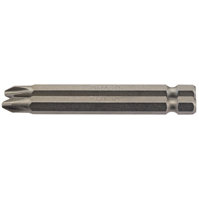 Draper Tools No.2 1/4 Hex. Cross Slot Insert Bit 75mm Long x 2 DRA64315