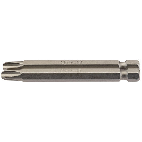 Draper Tools No.3 1/4 Hex. Cross Slot Insert Bit 75mm Long x 2 DRA64316