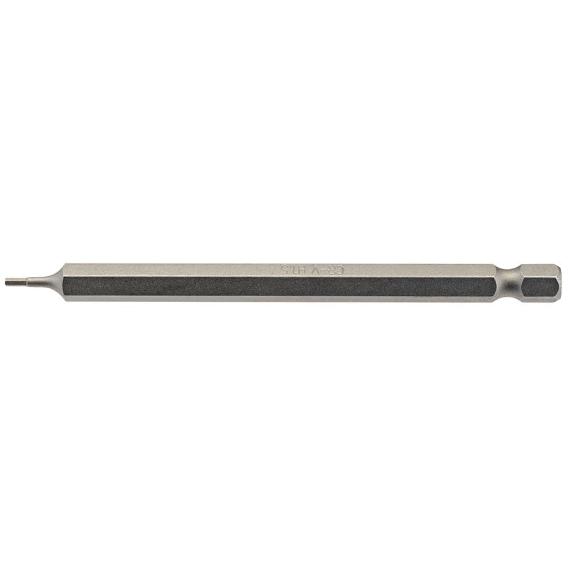 Draper Tools 1.5mm 1/4 Hex. Hexagonal Insert Bit 100mm Long x 1 DRA64369