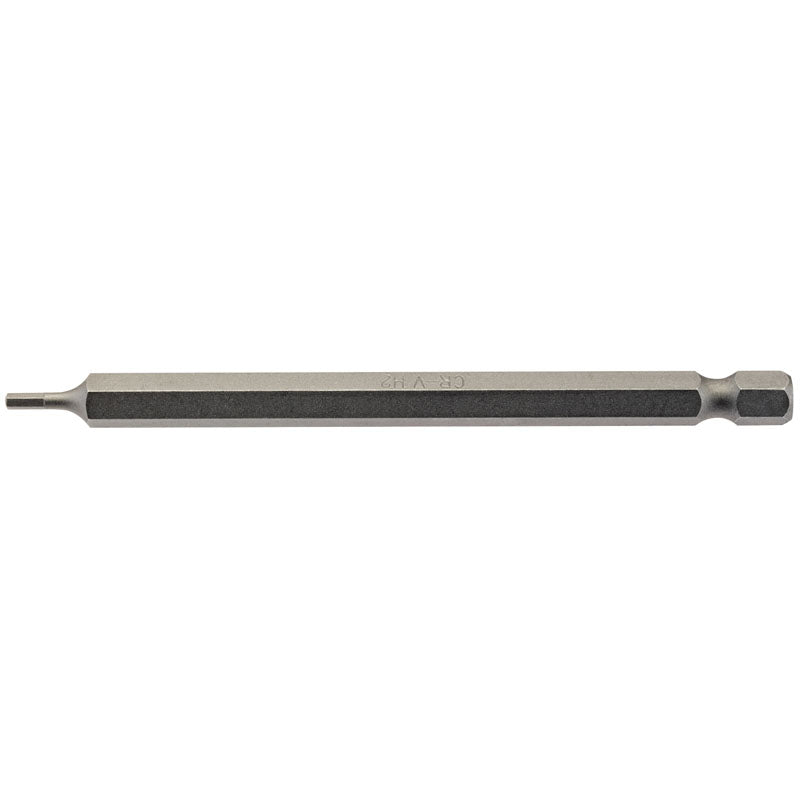 Draper Tools 2mm 1/4 Hex. Hexagonal Insert Bit 100mm Long x 1 DRA64370