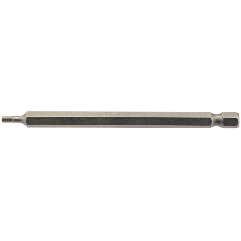 Draper Tools 2.5mm 1/4 Hex. Hexagonal Insert Bit 100mm Long x 1 DRA64371