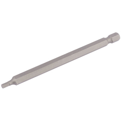 Draper Tools 3mm 1/4 Hex. Hexagonal Insert Bit 100mm Long x 1 DRA64372