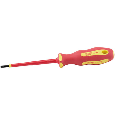 Draper Tools Ergo Plus® VDE 4.0mm x 100mm Plain Slot Screwdriver DRA64414