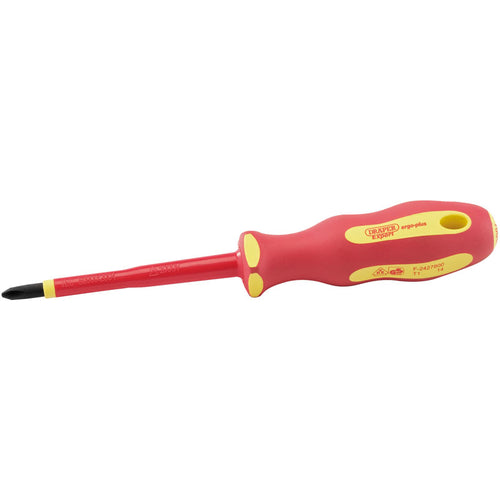 Draper Tools Ergo Plus® VDE No.2 x 100mm Cross Slot Screwdriver DRA64432