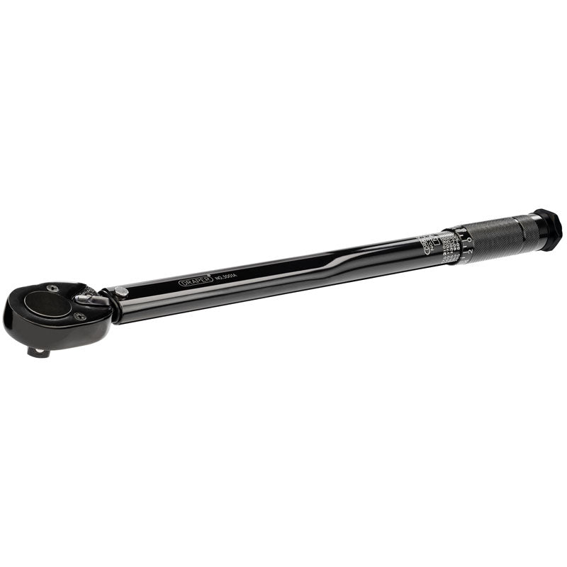 Draper Tools 1/2 Square Drive 30 - 210Nm or 22.1-154.9 lb-ft Ratchet Torque Wrench DRA64535