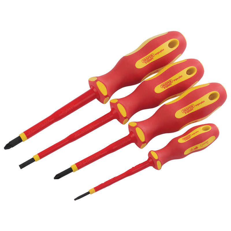 Draper Tools Ergo Plus® VDE Screwdriver Set (4 Piece) DRA64693