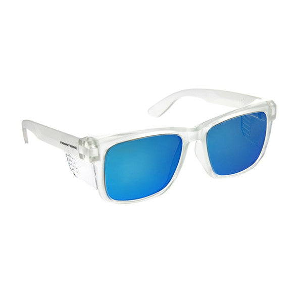 PRO CHOICE Frontside Polarised Blue Revo Lens Safety Glasses with Clear Frame- 6513