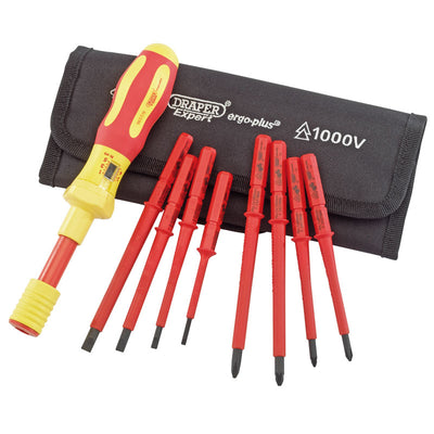 Draper Tools Ergo Plus® Interchangeable VDE Torque Screwdriver Set (9 Piece) DRA65372