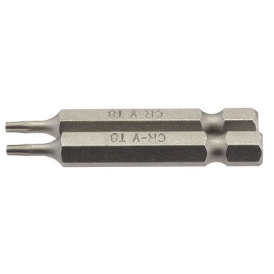Draper Tools T8 1/4 Hex. Draper TX-STAR® Insert Bit 50mm Long x 2 DRA66484