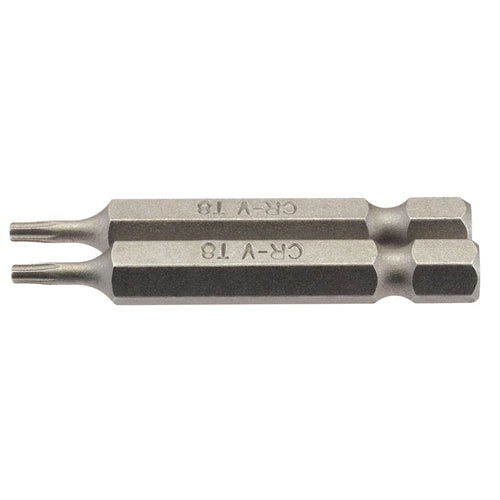 Draper Tools T8 1/4 Hex. Draper TX-STAR® Insert Bit 50mm Long x 2 DRA66484