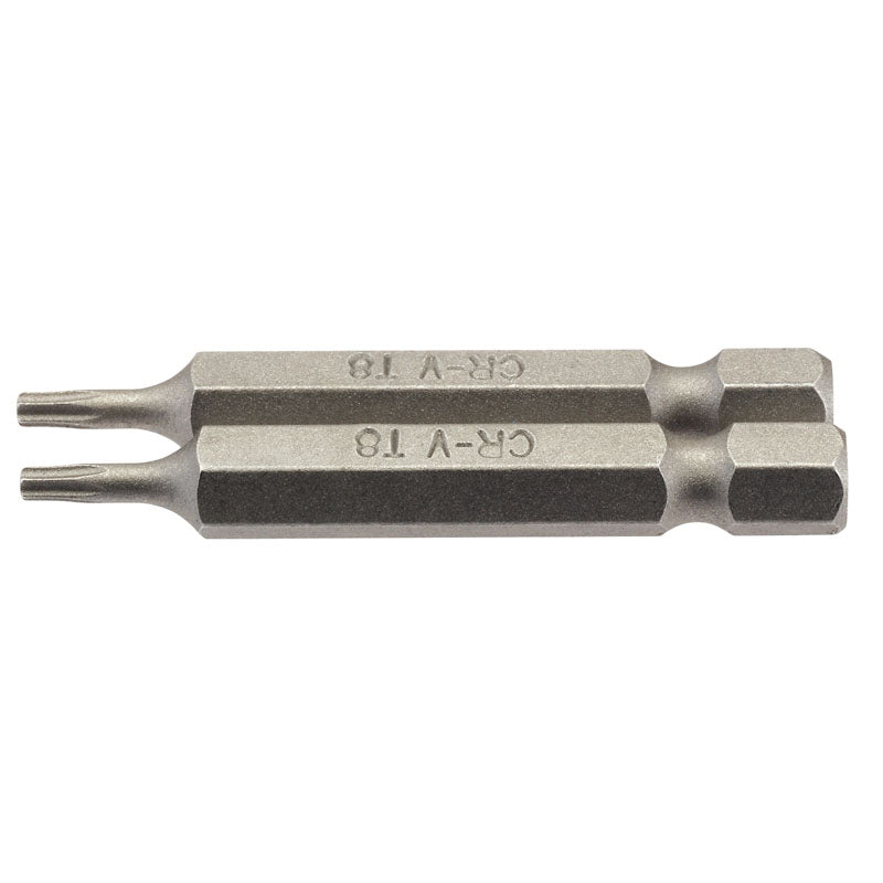 Draper Tools T8 1/4 Hex. Draper TX-STAR® Insert Bit 50mm Long x 2 DRA66484