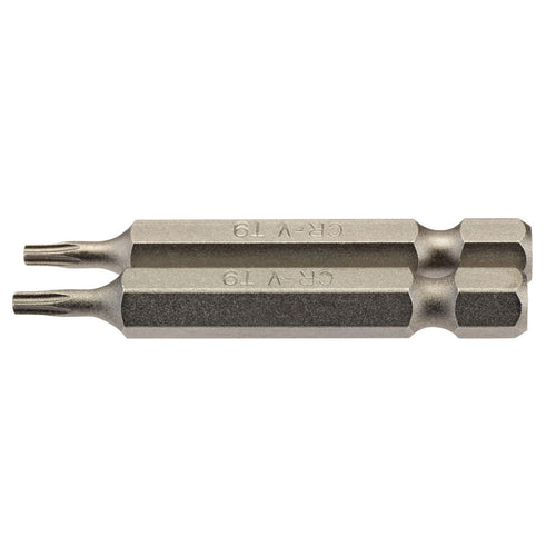 Draper Tools T9 1/4 Hex. Draper TX-STAR® Insert Bit 50mm Long x 2 DRA66485