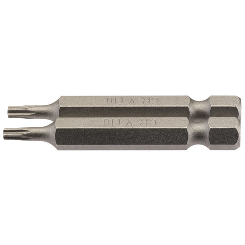 Draper Tools T10 1/4 Hex. Draper TX-STAR® Insert Bit 50mm Long x 2 DRA66486