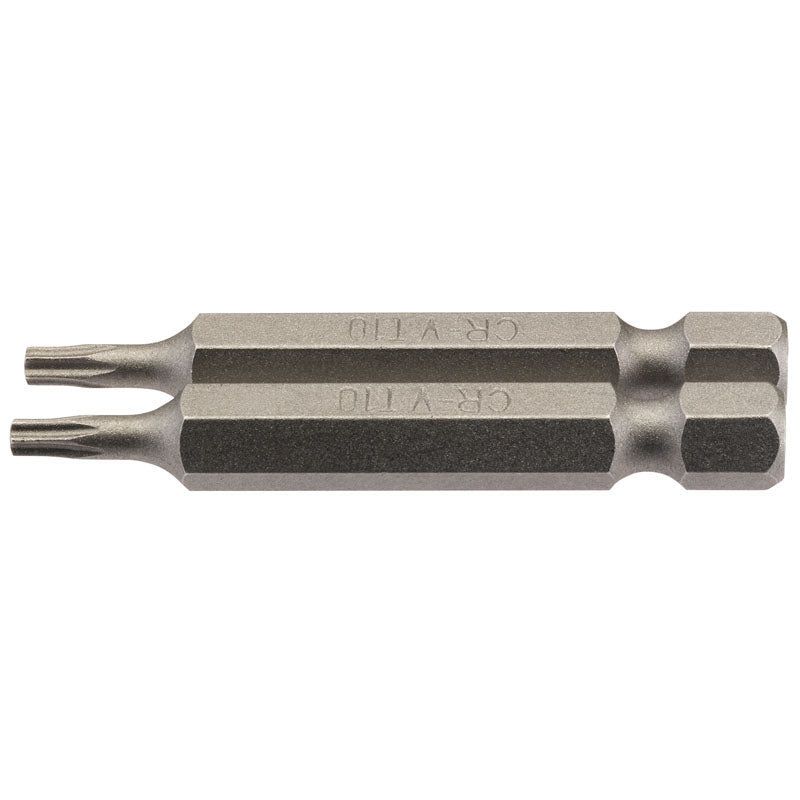 Draper Tools T10 1/4 Hex. Draper TX-STAR® Insert Bit 50mm Long x 2 DRA66486