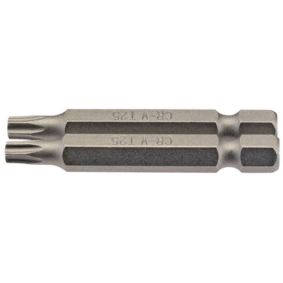Draper Tools T25 1/4 Hex. Draper TX-STAR® Insert Bit 50mm Long x 2 DRA66489