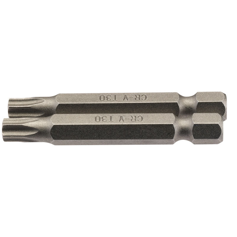 Draper Tools T30 1/4 Hex. Draper TX-STAR® Insert Bit 50mm Long x 2 DRA66491