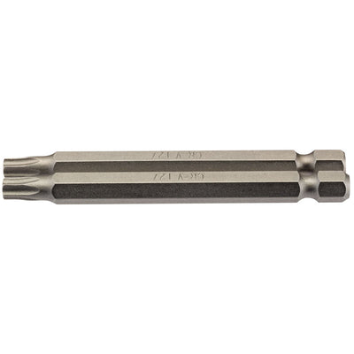 Draper Tools T27 1/4 Hex. Draper TX-STAR® Insert Bit 75mm Long x 2 DRA66851