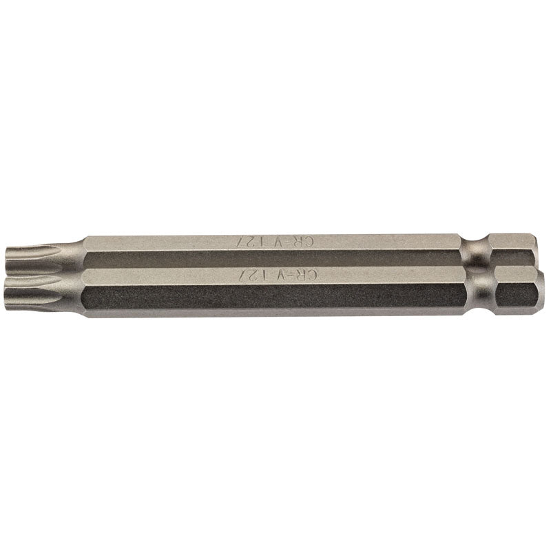 Draper Tools T27 1/4 Hex. Draper TX-STAR® Insert Bit 75mm Long x 2 DRA66851